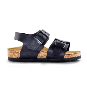 Sandalo Bambino Birkenstock modello New York in pelle nera