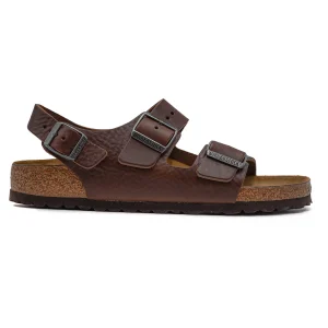 Birkenstock Milano Sandali Marrone Uomo Largo Cinturino Tallone