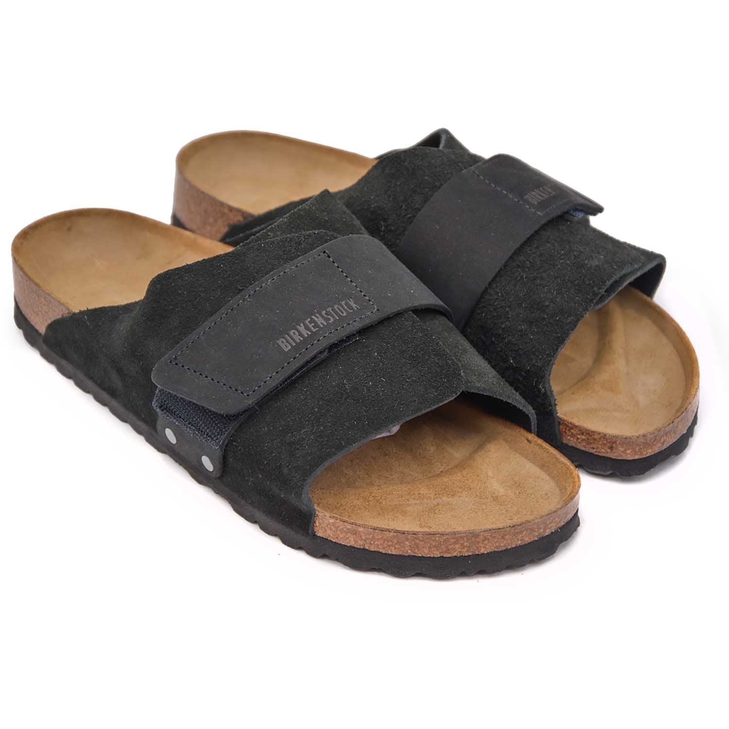 Sandali Birkenstock Kyoto Nero Con Rivetti Decorativi Uomo - immagine 3