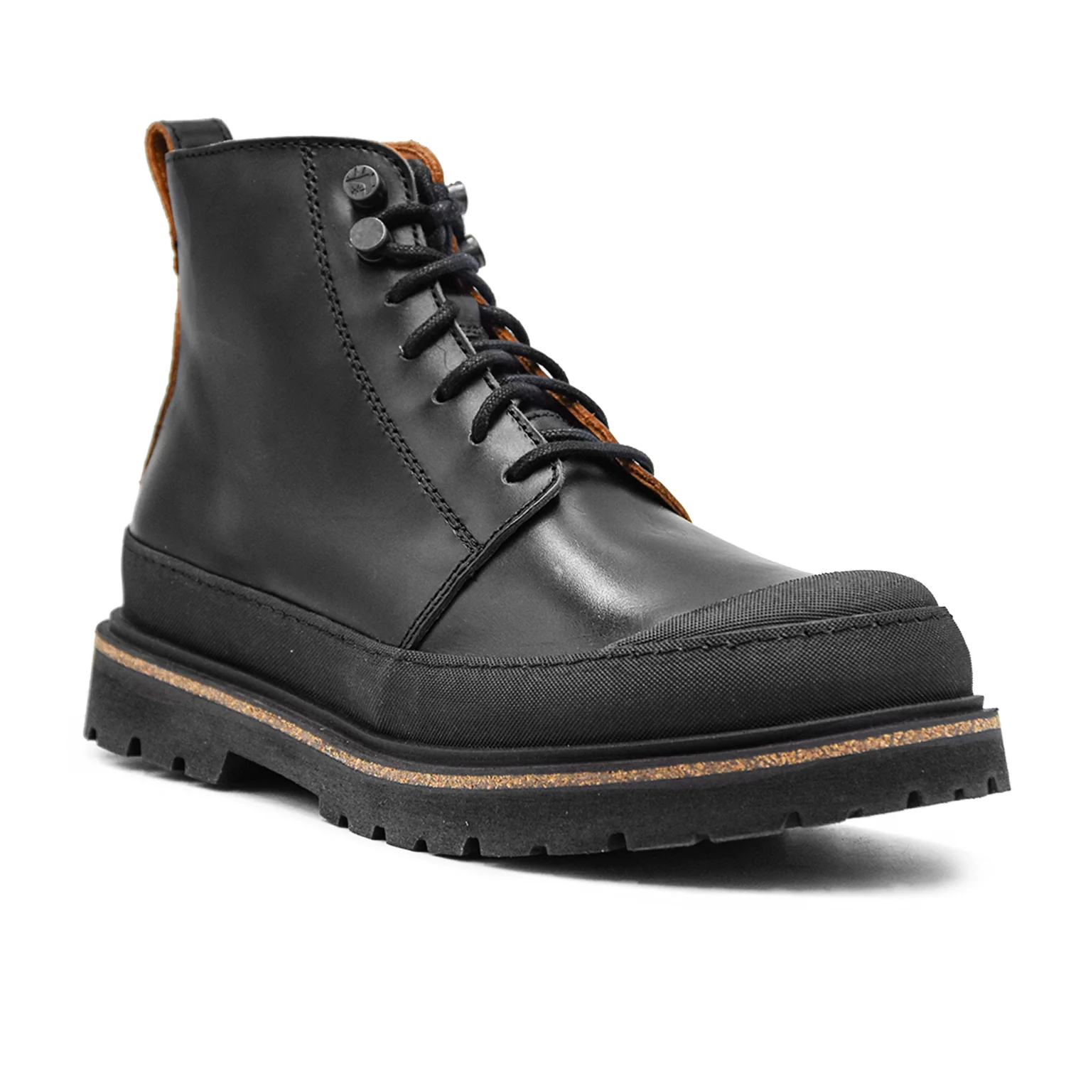 Birkenstock Polacchino Uomo Prescott Nero Con Plantare Sagomato - immagine 5