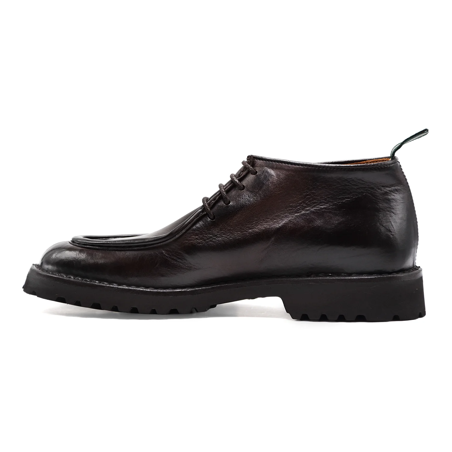 Allacciata Green George Uomo Norvegese Pelle Maremma Marrone - immagine 4