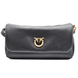 Borsa Pinko Donna Click Soft Baguette Handle Clas Pelle Nero