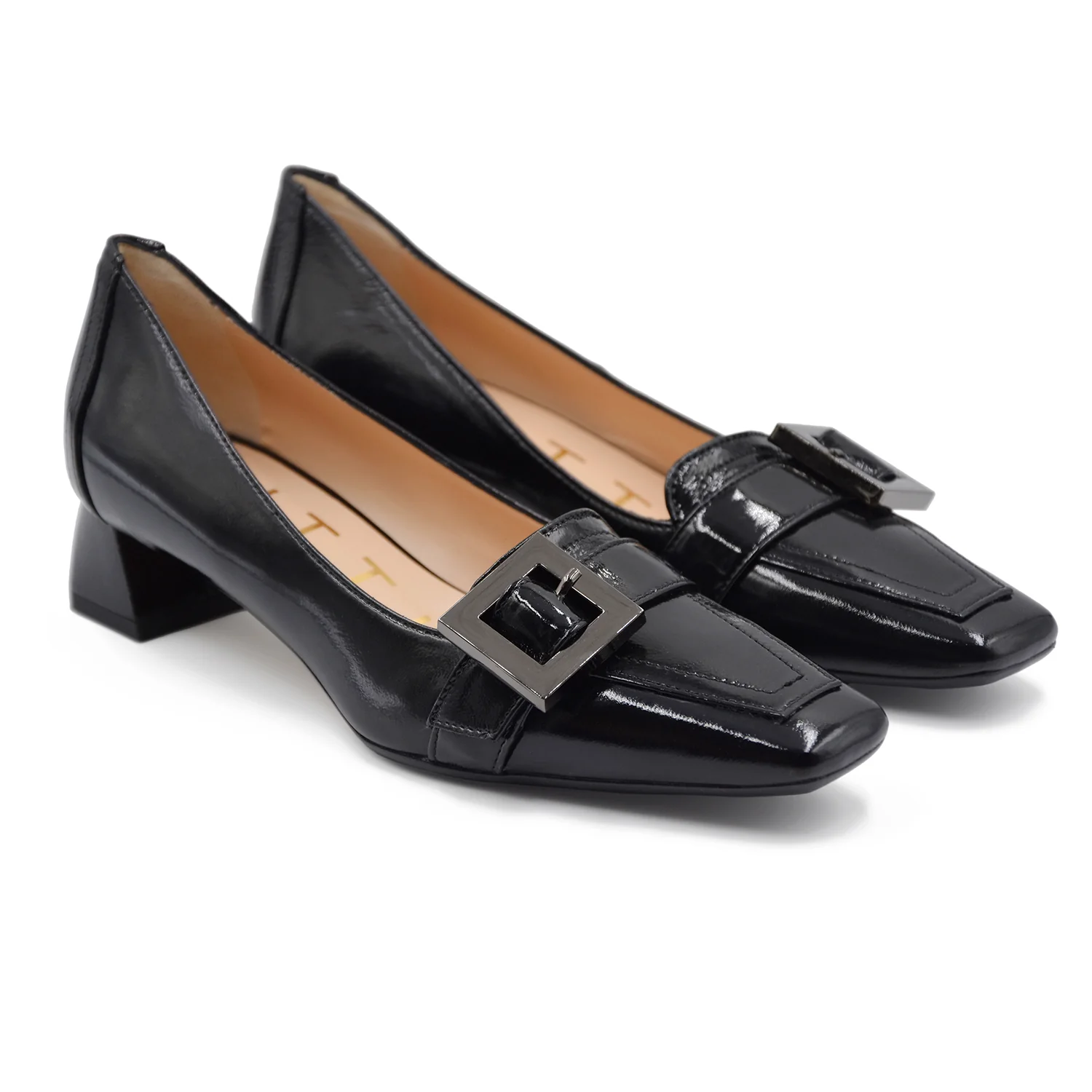 Décolleté Matteo Pitti Donna 1228 Nero In Pelle Spazzolata Chic - immagine 3