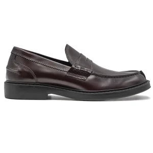 Mocassini College Riccardo P. Bordeaux Vero Made In Italy Uomo