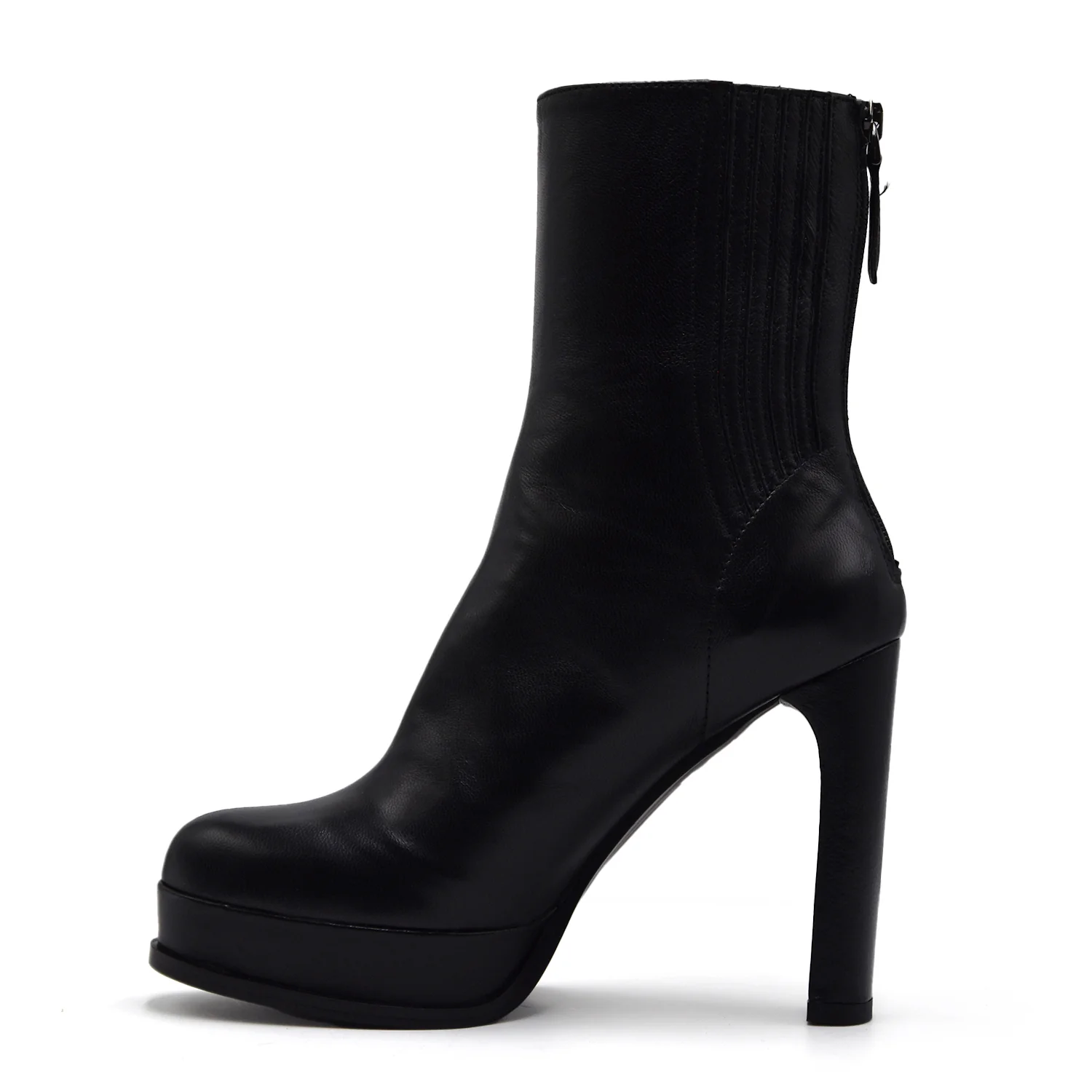 Stivaletti Donna Chantal 1962 Nero Tacco Alto Plateau Grintoso - immagine 4