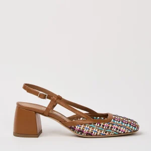 Tre Emme Slingback Multi+cuoio Donna