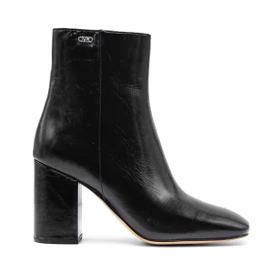 Michael Kors Perla Stivaletti Nero Minimal Con Tacco A Colonna