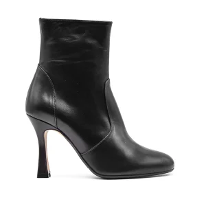 Matteo Pitti Stivaletti Donna Nero Dalla Linea Classica E Pulita