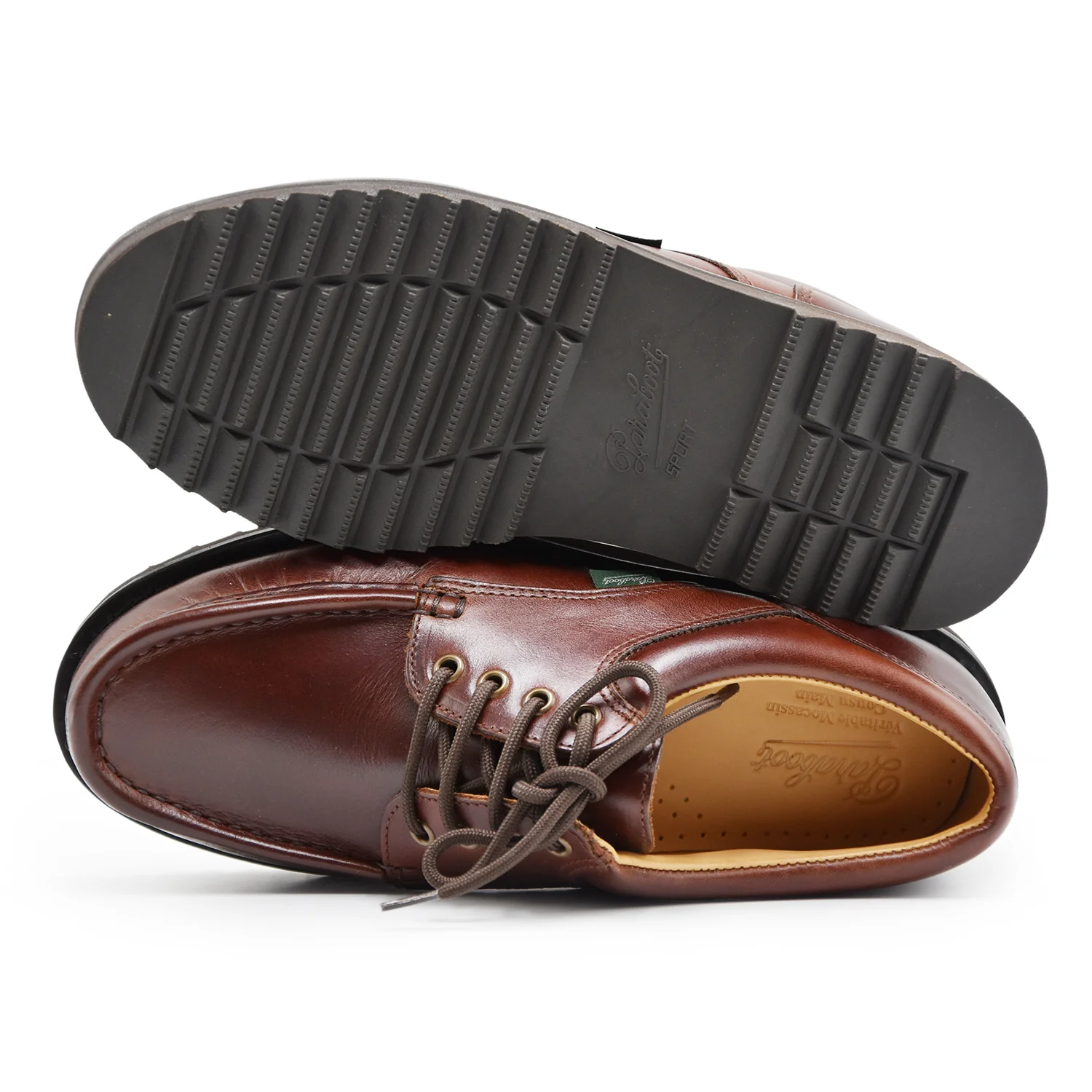 Allacciata Paraboot Uomo Modello Anni '60 Thiers Sport Marrone - immagine 4