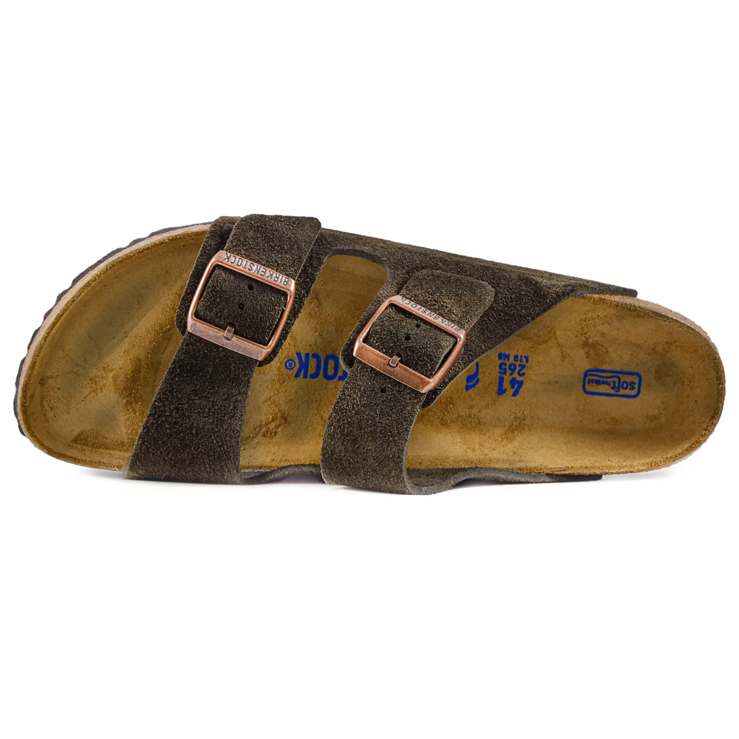 Sandali Birkenstock Arizona Uomo Mocha Plantare Soft Footbed PE - immagine 3
