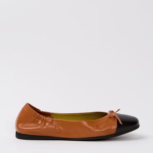 Tre Emme Ballerina Nero+legno Donna