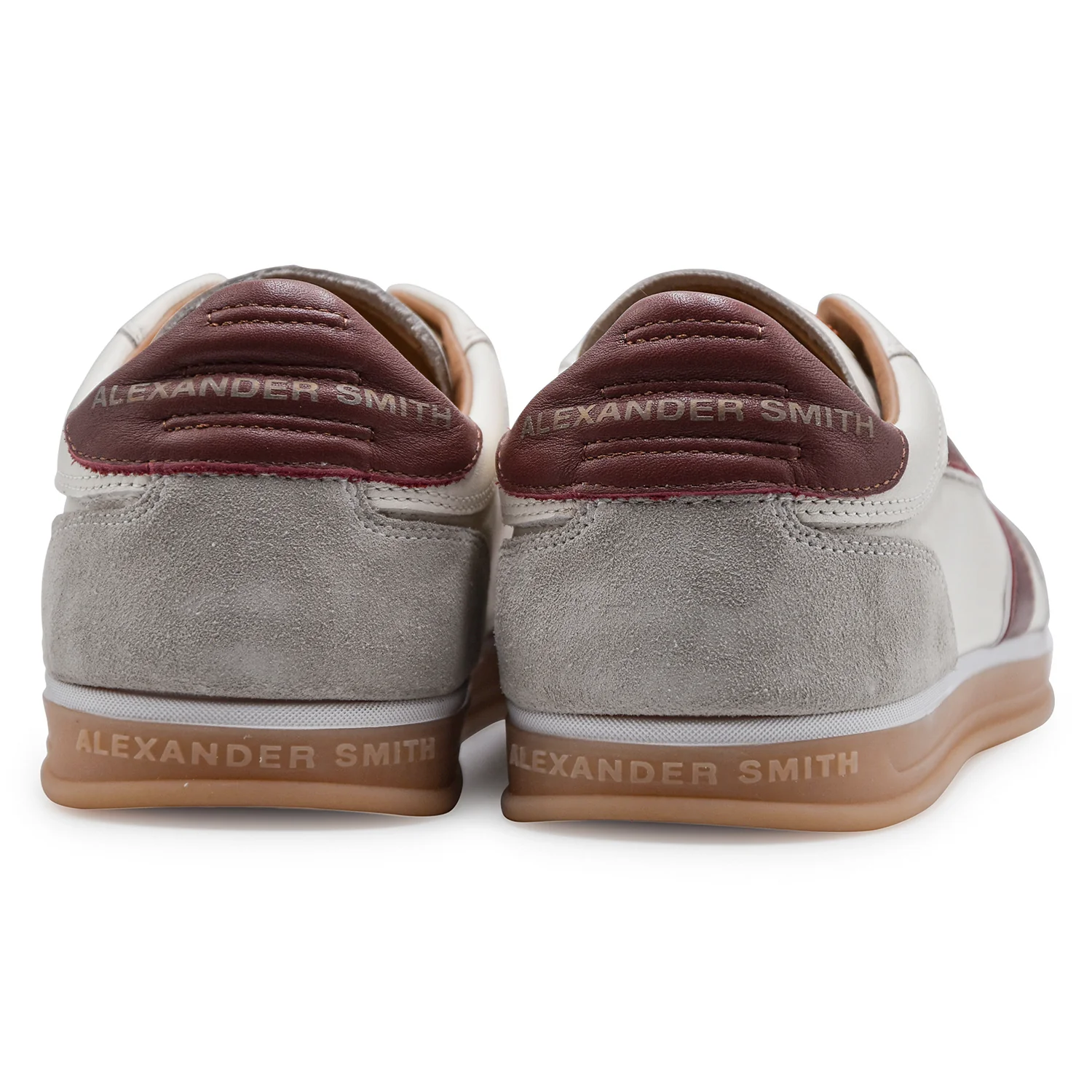 Sneakers Alexander Smith Uomo Thames Bianco Con Inserti Marrone - immagine 6