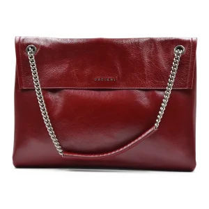 Borsa Orciani Donna Venus Midi Pelle Gotham Chianti Con Tracolla