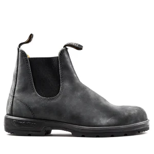 Beatles Blundstone Uomo In Pelle Ingrassata Grigio Nero