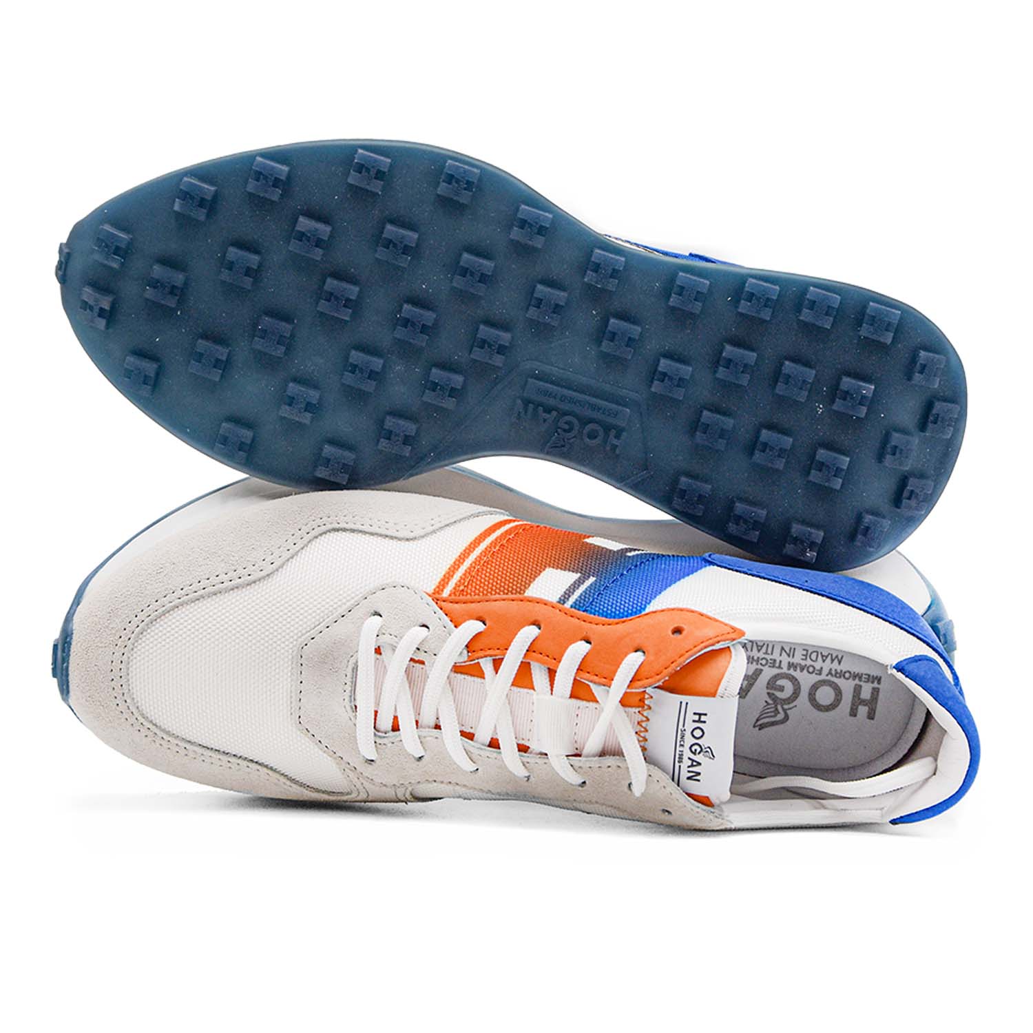 Hogan Sneakers H601 Sabbia Uomo Con Nuova Stampa Dégradé Laterale - immagine 5