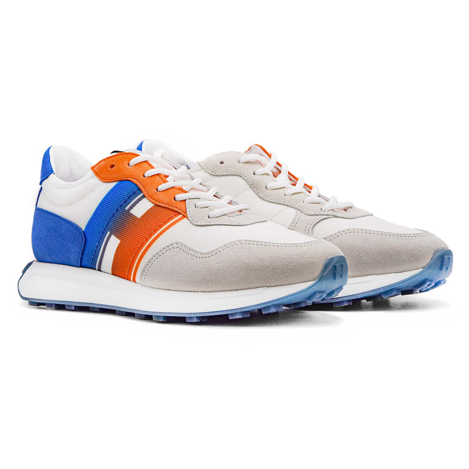 Hogan Sneakers H601 Sabbia Uomo Con Nuova Stampa Dégradé Laterale - immagine 3