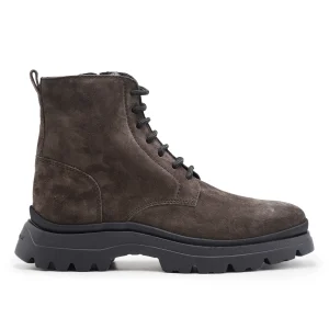Stivaletti Hogan H692 Uomo Marrone Design Scultoreo E Chunky