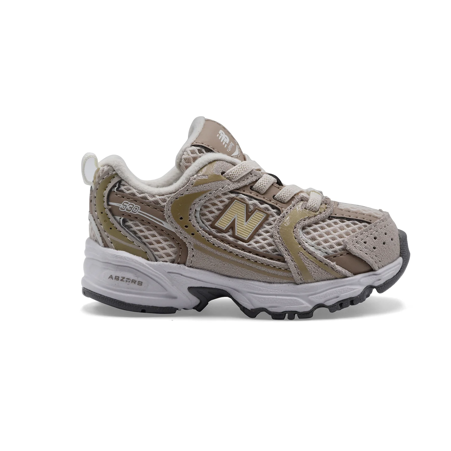Sneakers New Balance Kids 530 Bungee Lace Linen Con Stoneware - immagine 2