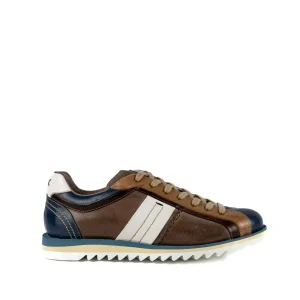 LORENZI Sneakers da uomo in pelle multicolor