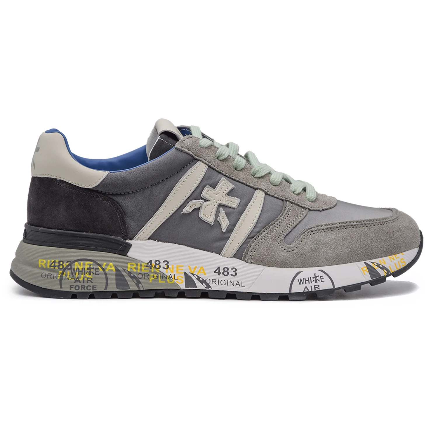 Premiata Lander 4586 Sneakers Uomo Grigio Dall'Effetto Degradè - immagine 2