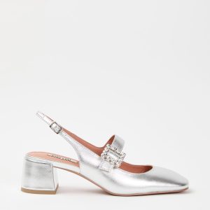 Bibi Lou Slingback Plata Donna