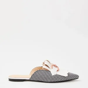 Tre Emme Ciabatta Nero Bianco Donna