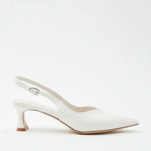 Elata Slingback Bianco Donna