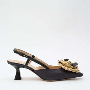 Tre Emme Slingback Nero Donna