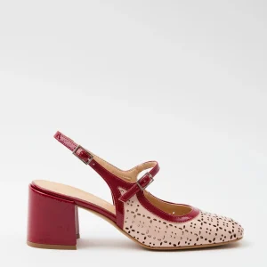 Tre Emme Mary Jane Nude+rosso Donna