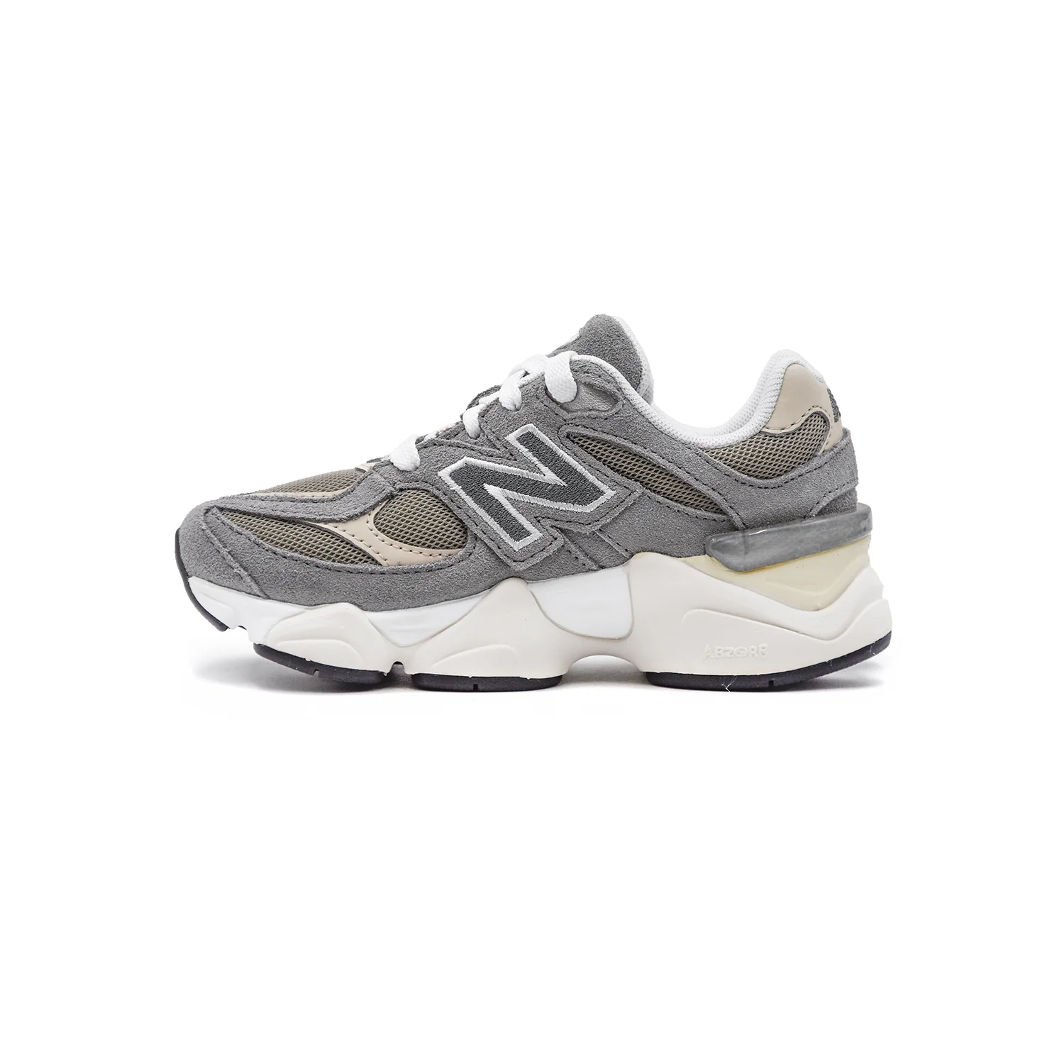 New Balance 9060 Grigio Bambino Sneakers Suola Motivo A Rombi - immagine 5