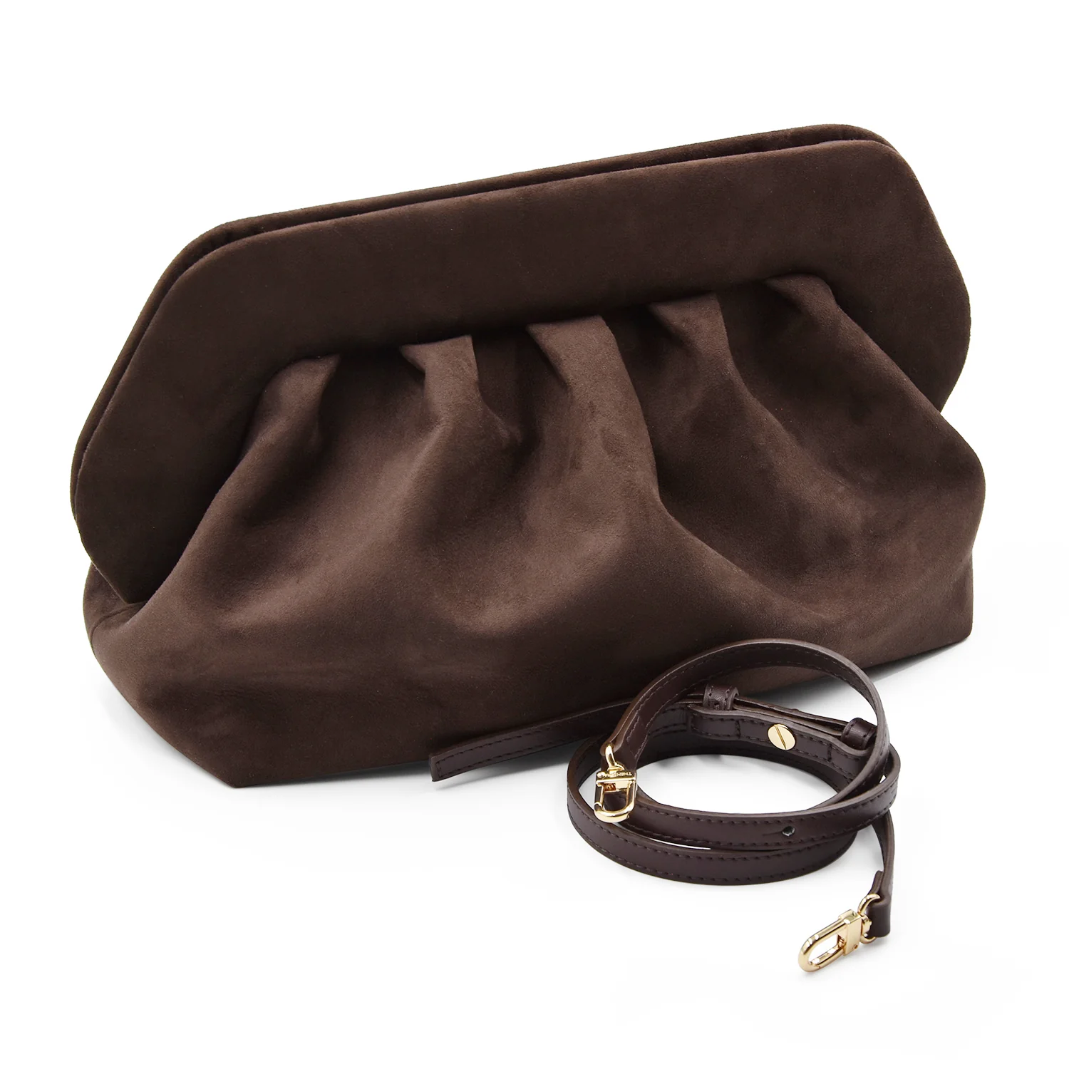 Borsa Donna THEMOIRè Bios Suede Vegan Ebony Tracolla Regolabile - immagine 5