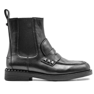 Ash Nero Stivaletti Wing Studs Donna Con Borchie Wings In Metallo