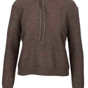 Felpa Emma in Maglia in Misto Cashmere Tortora