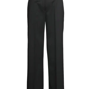 Pantaloni Isotta in Gabardina di Lana Neri