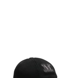 Cappello da Baseball Fedora in Cammello Nero