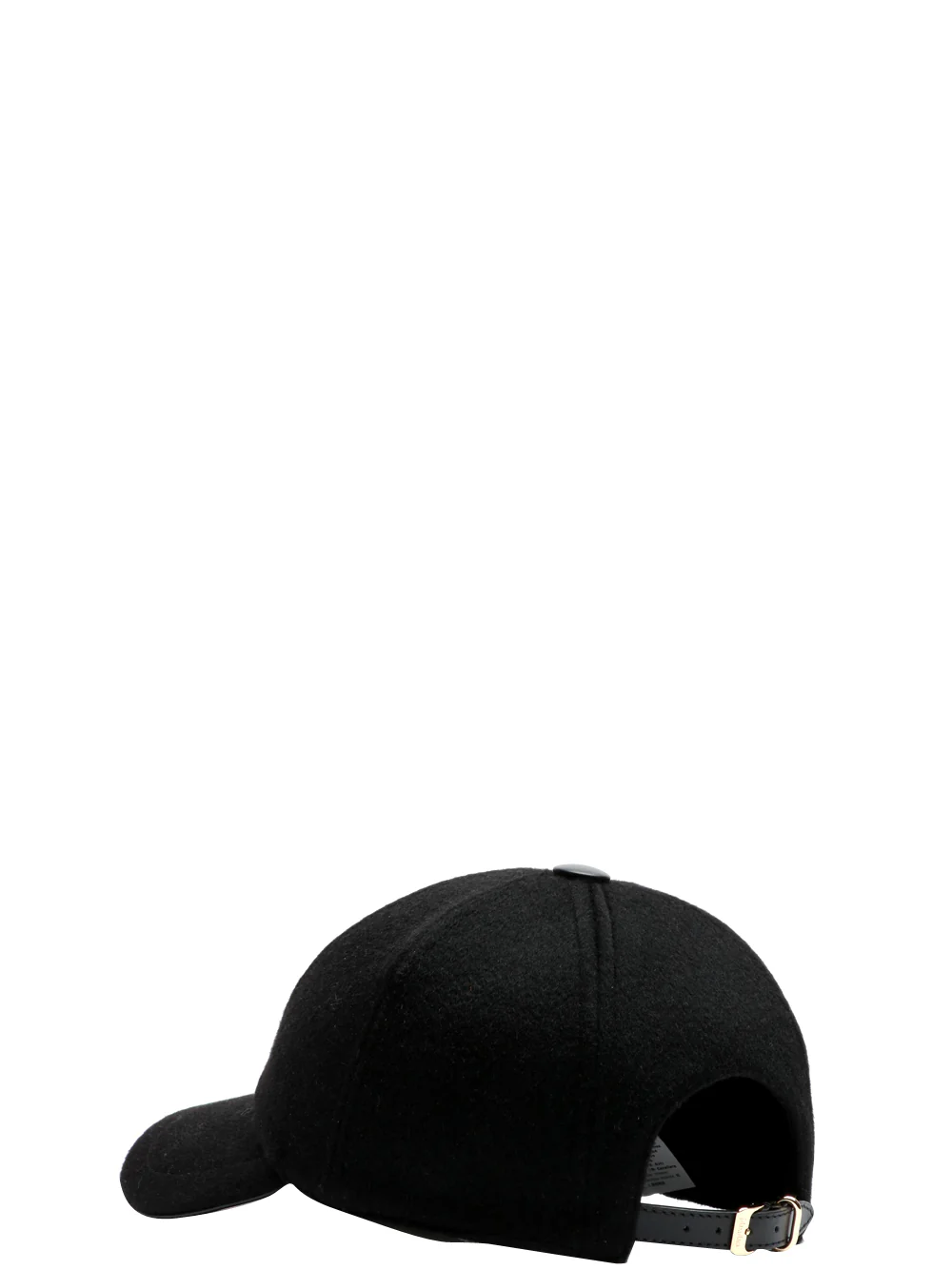 Cappello da Baseball Fedora in Cammello Nero - immagine 3
