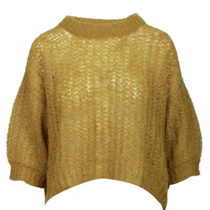 Maglia Asar Girocollo in Misto Alpaca Verde