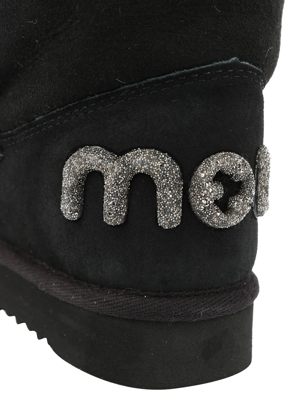 Stivali Eskimo 18 in Suede Neri con Logo Glitter - immagine 6