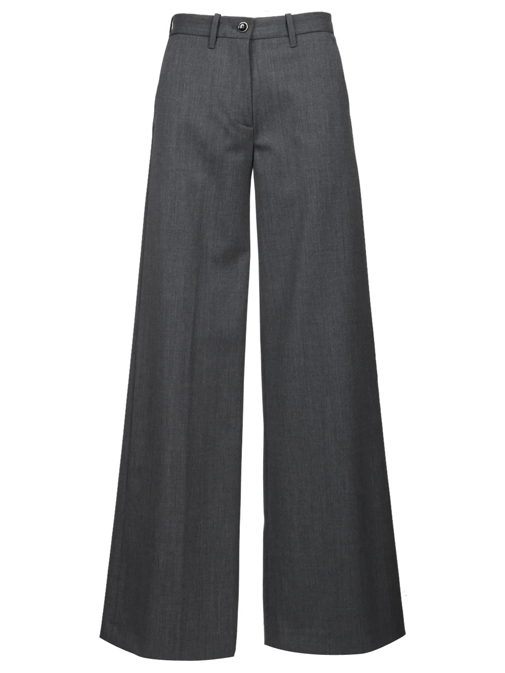 Pantaloni Nadia Palazzo in Fresco di Lana Grigi
