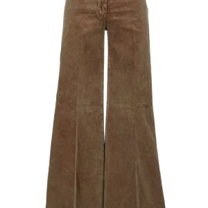 Pantaloni Favignana Palazzo in Velluto Verdi Militare