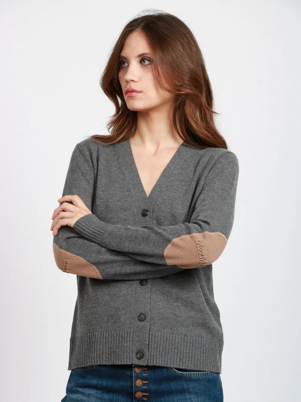 Cardigan Apollo taglio Maschile in Lana Grigio - immagine 3