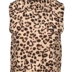 Gilet Frederique in Maglia con Stampa Maculata