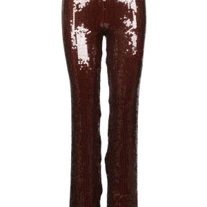 Pantaloni Timothe in Paillettes Marroni