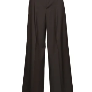 Pantaloni Vela in Lana Stretch Testa di moro