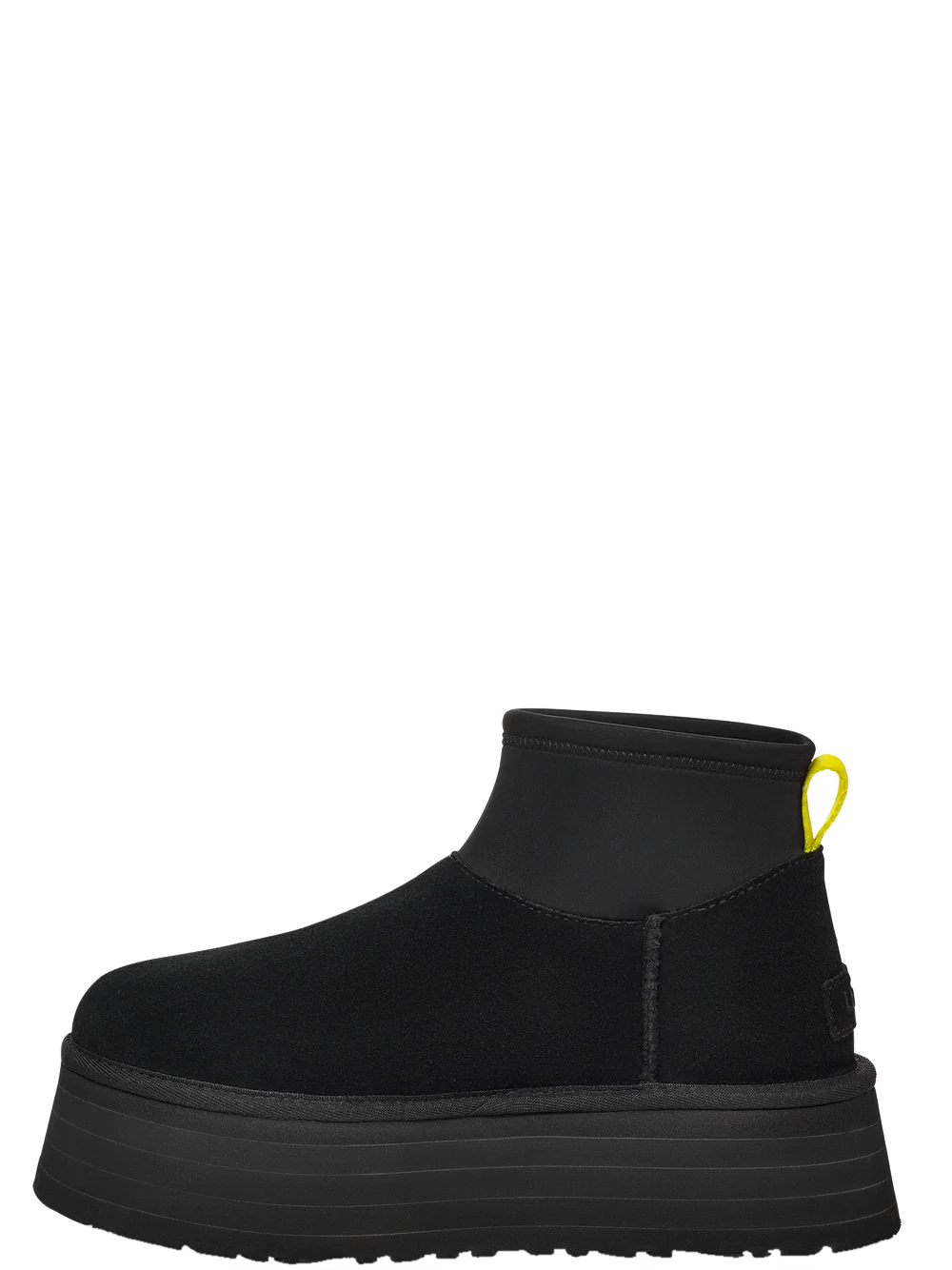 Stivali Classic Mini Dipper in Suede Neri con Imbottitura in Lana - immagine 4