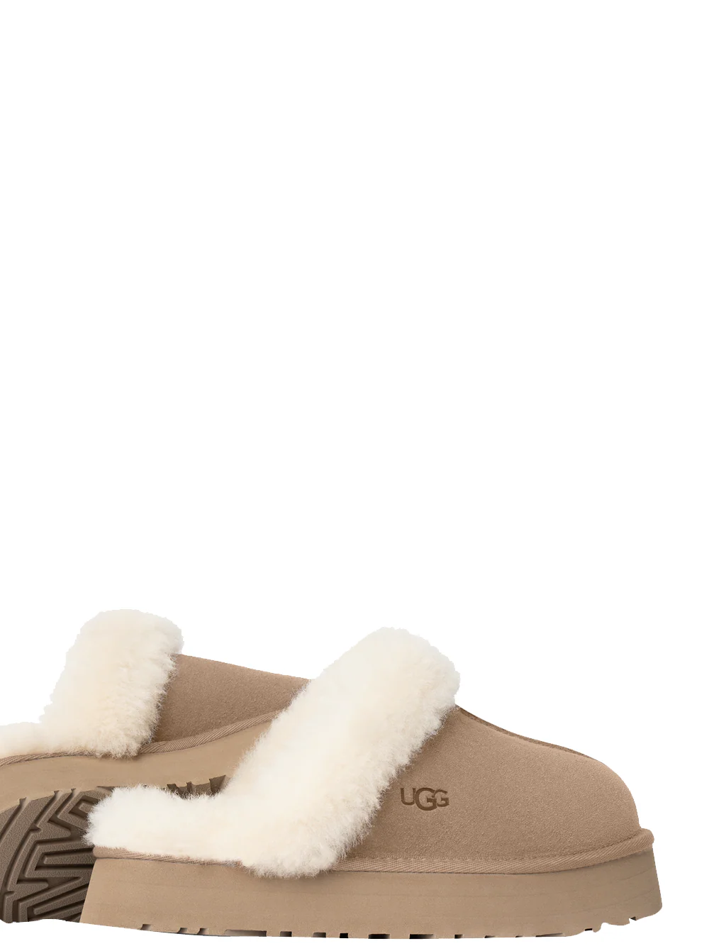 Scarpe Slippers Disquette in Suede Sabbia - immagine 4