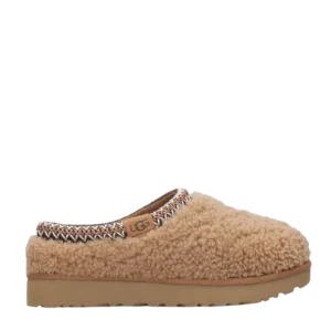Scarpe Slippers Tasman Maxi Curly in Lana Nocciola