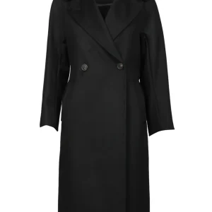 Cappotto Resina Doppiopetto in Lana Vergine Nero