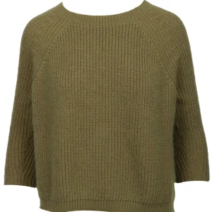 Maglia Xeno a Costine in Mohair Verde