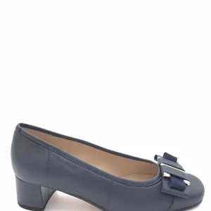 Decolletè Nadia nappa blu